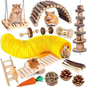 @ Lu's Today - 23-delige Hamsterspeelgoedset - Hamstertunnelspeelgoedset