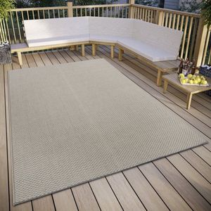 Flycarpets Clyde Binnen & Buitenkleed Vloerkleed Pure Beige - 63x120 cm