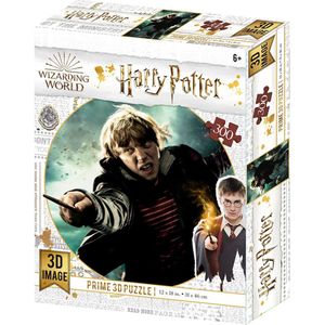 Harry Potter - Ron Wemel in de strijd Puzzel 300 stk 46x31 cm - met 3D lenticulair effect