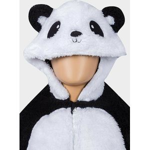 Onesie, Jumpsuit ""Panda"" hooded luxury kids series maat 128 voor lengte 1.28 mtr