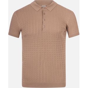 Radical polo button | light brown