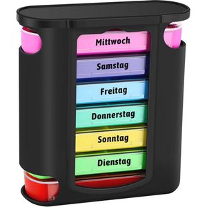 Pillendoos voor 7 Dagen met Compartimenten voor Medicijnen en Supplementen