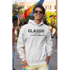 1978 Verjaardagscadeau heren - Witte Hoodie heren met capuchon XXL - Classic - Hoodies
