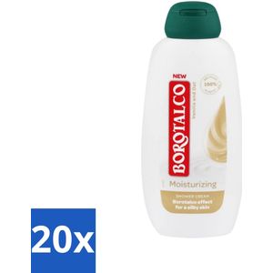 20 x Borotalco - Douchegel - Moisturizing - Vanilla & Oat - 250 ml - Douchegel - Vochtigheidsspendend - Vanille En Haak - Huid Verzorgen - Huid Verzorgen En Hydrateren