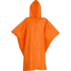 F1 Lichtgewicht regen poncho | maat voor KINDEREN | kleur oranje
