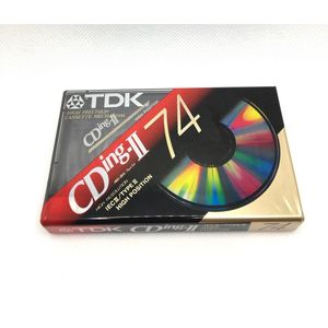 Audio Cassette Tape TDK 74 CDing-II high position  / Uiterst geschikt voor alle opnamedoeleinden / Sealed Blanco Cassettebandje / Cassettedeck / Walkman / TDK cassettebandje.
