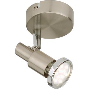 Briloner Leuchten COOL Wandlamp - 1 lichts - Draaibaar en kantelbaar - GU10 - Metaal - Mat Nikkel