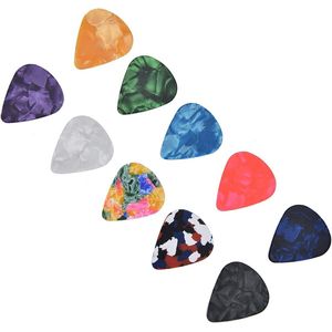 Plectrums voor akoestische gitaren - Boost Bass - Kleurrijke banjo-picks - Retro Cosmic Star Sky-patroon - 10 stuks - elektrische gitaren - basbanjo-ukelele - 046 mm Zwarte doos .