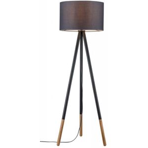 Paulmann Neordic Rurik - Staande lamp - E27 - Grijs - hout - stof - metaal - hout -