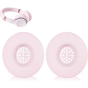 Solo 4 Siliconen Hoes Cover - Roze - Oor Pads Compatibel met Koptelefoon - Krasbestendig en Wasbaar - Beschermende Oordopjes Accessoires