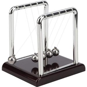 Slinger Newton-slinger met 5 ballen - Natuurkunde speelgoed voor kinderen en volwassenen - Kantoor en huis decoratie - Grappig speelgoed cadeau - Rood