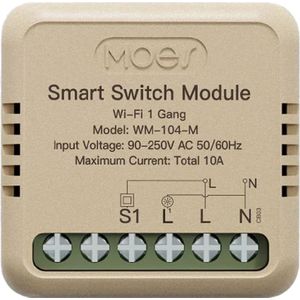 Moes inbouw schakelaar | kroonsteen | Wifi | Tuya Smart en SmartLife | 16A | stroommeter