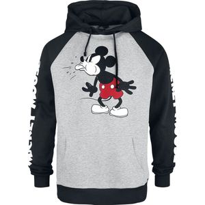 Mickey Mouse Tongue Out Heren Trui met capuchon - grijs/zwart - S