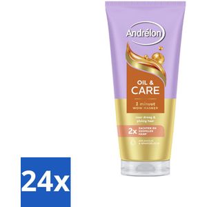 Andrélon – Haarmasker WOW – Oil & Care – 180 ml - Voordeelverpakking - 24 stuks