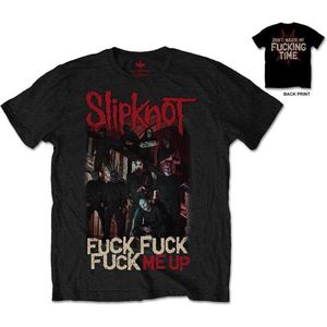 Slipknot - Fuck Me Up Heren T-shirt - L - Zwart
