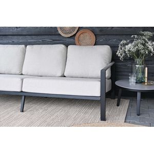4-delige stoel-bank loungeset Nosso | Aluminium & Textileen