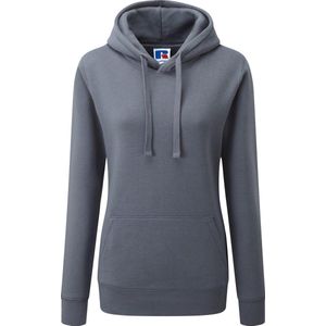 Russell - Authentic Hoodie Dames - Donkergrijs - XL