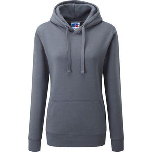 Russell - Authentic Hoodie Dames - Donkergrijs - XS