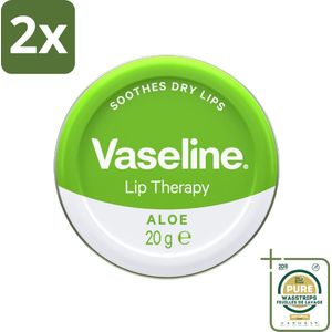 Vaseline - Original Tin - Lip Therapy - Aloë Vera - 20 g - Voordeelverpakking - 2 stuks - Lippenbalsem - Lippenverzorging