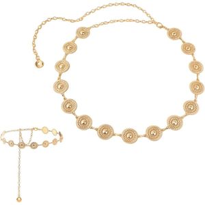 Metalen concho tailleketting damesriem - Verstelbaar voor jurk en jeansjurken