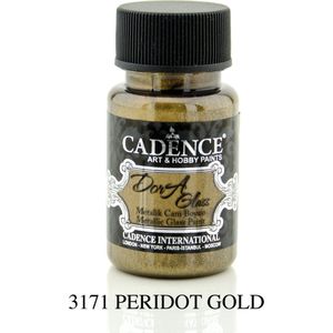 Cadence Dora Glas & Porselein verf Metallic Peridoot goud 01 013 3171 0050  50 ml