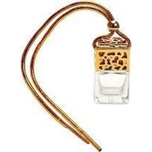 Car Perfume | Luchtverfrisser | Roos & Oosterse Geranium | Auto verfrisser | Incl. 10ml navulling | Goud