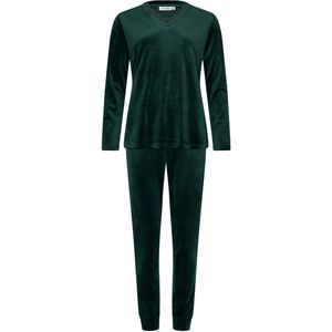 Pastunette Premium - Pyjama - Emerald - Velours - Donkergroen - Maat 36