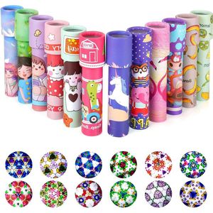 Klassieke vintage retro caleidoscopen educatief speelgoed voor kinderverjaardag Nieuwjaar Kerstmis school klaslokaal prijzen (willekeurige kleur) 12 stuks