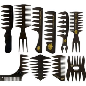 Missan Texturizing Comb 10 stuks - Barbier Kam Hoog Kwaliteit - Kapper Kam - Haar Kam - Haaraccessoires
