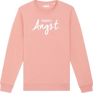 Wintersport sweater canyon pink XXL - Remmen is Angst - wit - soBAD. | Foute apres ski outfit | kleding | verkleedkleren | wintersporttruien | wintersport dames en heren