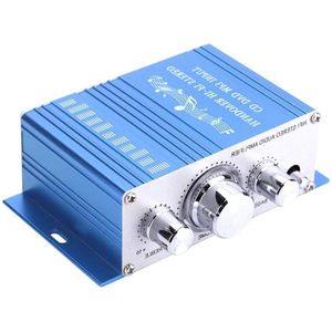Mini Auto Amplifier digitale audio vierkanaals versterker - HiFi audio - muziek CD DVD MP3 FM-speler - auto's/motoren - DSP elektronische toetsenbordbediening - blauw .