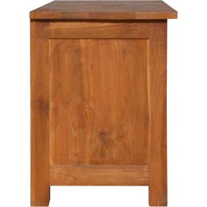 The Living Store Teak TV-meubel - Massief Teakhout - 100 x 30 x 40 cm - Opbergruimte