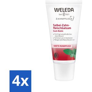 4 x WELEDA - Tandvleesbalsem - 30 ml - Tandvleesbalsem - Tandvleesverzorging - Gevoelig Tandvlees - Rood Tandvlees - Natuurlijke Tandvleesbalsem
