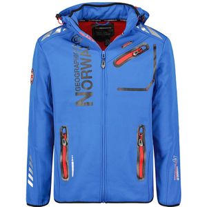 Geographical Norway Softshell Jas Heren Blue Royaute - S