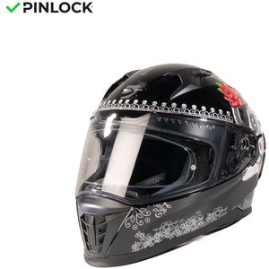 Motor Integraal Integraalhelm EROS SANTITA Zwart XS van MOTOBLOUZ