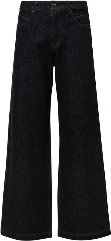 s.Oliver Schwarz LABEL Jeans broek, Suri Wide Leg, 97z8, 34W / 30L