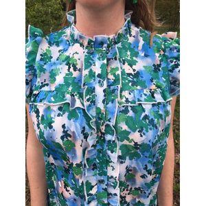 Hill Fashion - Top/blouse Lelie - Groen - Maat S
