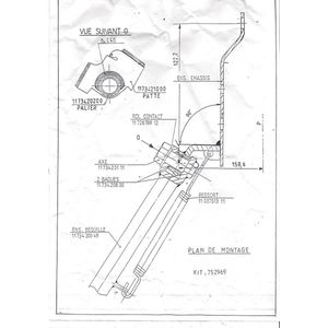 Kit Béquille latérale support à souder pour scooter Peugeot 50 SV 005225N 753089