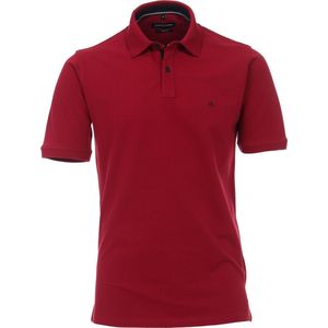 CASA MODA comfort fit poloshirt - stretch - bordeaux rood - Maat: L