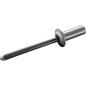 GOEBEL® - 250 x Gesloten blindklinknagels (Ø x L) 6,4 x 12,5 mm - Alu Aluminium AlMG 5,0 / Staal verzinkt - Vlakke kop - CUP - 2170164125 - ISO15973 - Popnagel