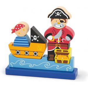 Viga Toys - Blokpuzzel Piraat