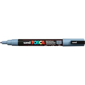Krijtstift - Chalkmarker - Universele Marker - Uni Posca Marker - 61 lei grijs - PC-3M - 0,9mm - 1,3mm - 1 stuk