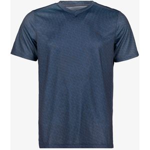 Dutchy Dry heren voetbal T-shirt blauw met print - Maat S