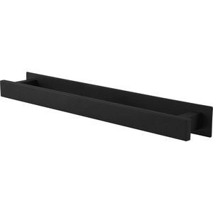 Sanics Handdoekrek Zonder Boren Zwart 50 CM - Handdoekhouder - Handdoekenrek Badkamer of Keuken - Handdoekstang Zelfklevend - Handdoekhouders RVS