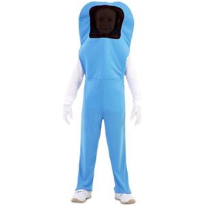 Kinderkostuum blauwe astronaut (139-155 cm) - maat XL