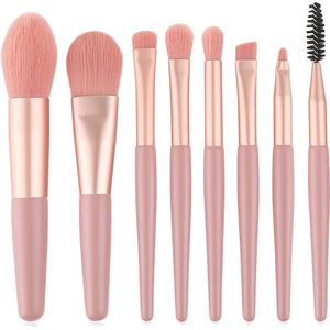 Make-upkwasten, 8-delig, make-upkwastenset, rougekwast, foundation, make-upkwasten, professioneel, schone make-upkwasten, comfortabel en duurzaam