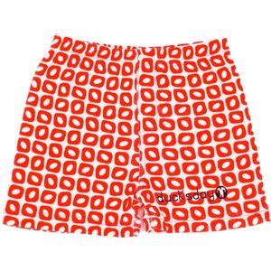 Ducksday - short - unisex - Funky red – 2 jaar – katoen/elastaan – pyamashort
