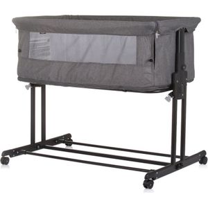 Chipolino Zen Co-sleeper - Babybedje - Box Met Klamboe - In Hoogte Verstelbaar - Granite Grijs
