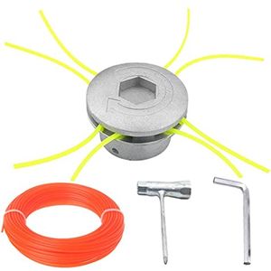 Aluminium Trimmer Hoofd voor Grastrimmer - Universeel Vervangingsonderdeel met Nylon Snaart