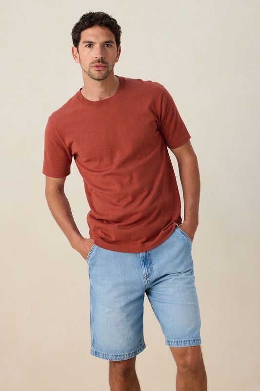 Sissy-Boy - Gebreid T-shirt - Donkerrood